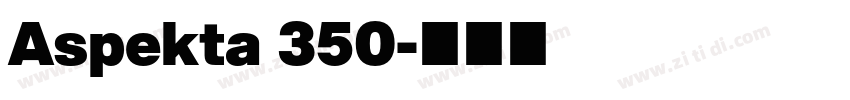 Aspekta 350字体转换